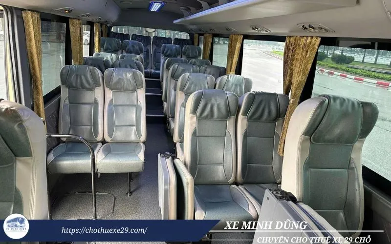 Nội thất xe County 29 chỗ