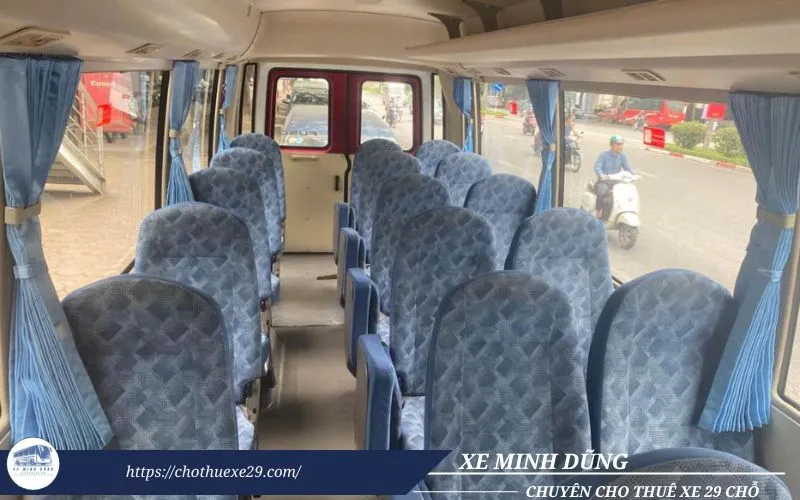 Nội thất xe Fuso 29 chỗ