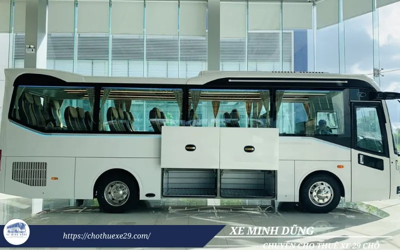Hình ảnh thực tế cốp xe 29 chỗ Thaco TB81S