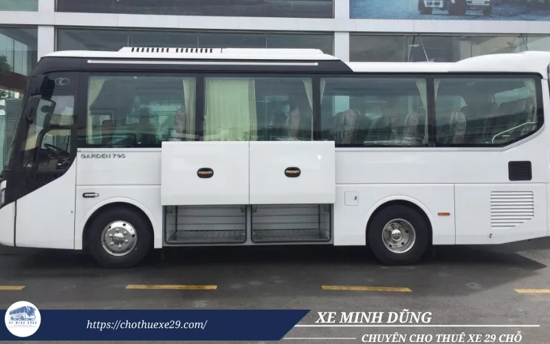 Hình ảnh thực tế cốp xe 29 chỗ Thaco TB79S