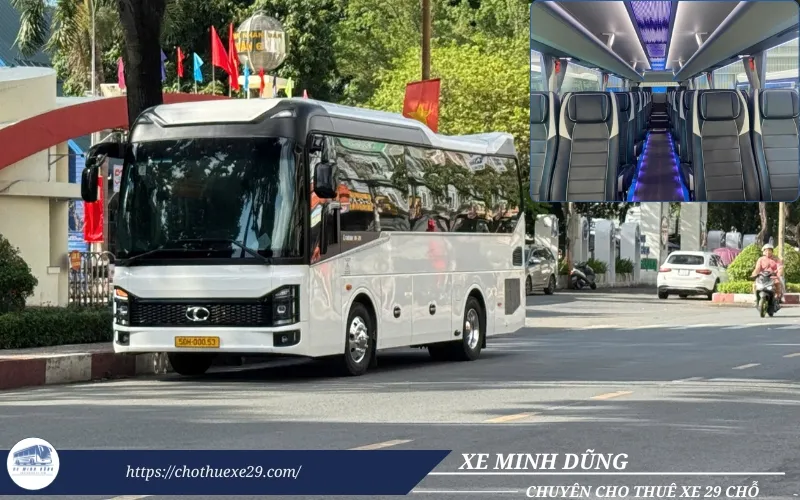 Thuê xe 29 chỗ Thaco đi Châu Đốc