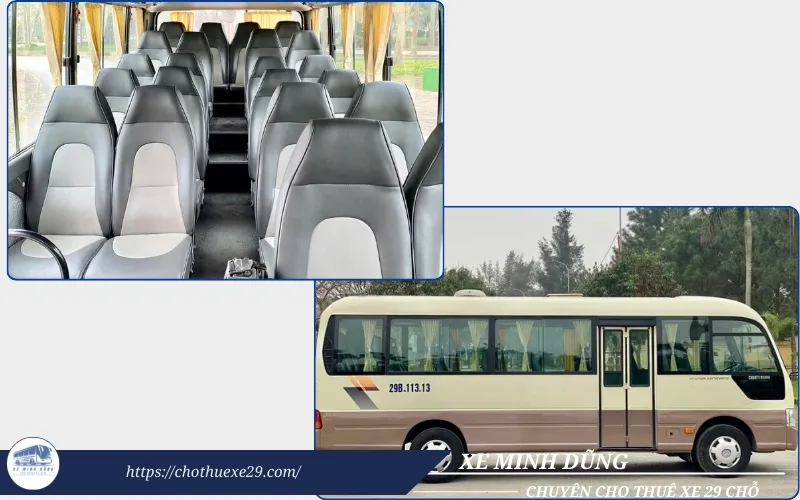 Nên thuê xe 24 chỗ hay thuê xe 29 chỗ