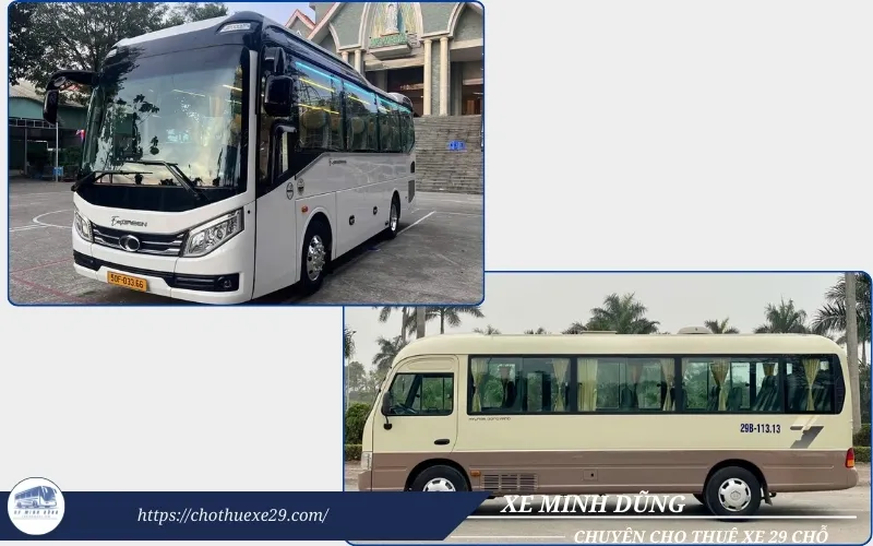 Nên thuê xe 24 chỗ hay thuê xe 29 chỗ